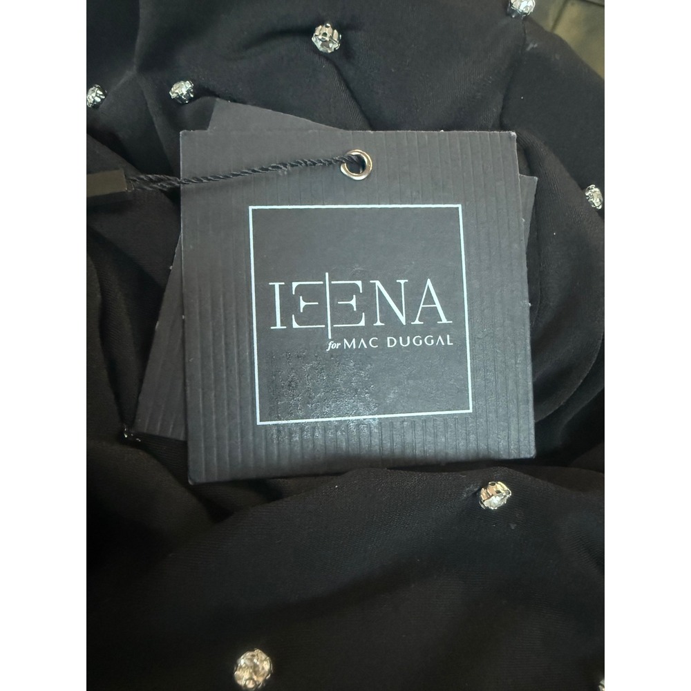 NWT IEENA MAC DUGGAL 70211 Rhinestone Encrusted Square Neck Dress Sz 12 $278 - Picture 5 of 8